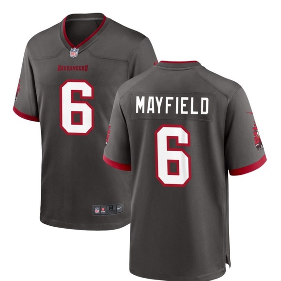 Tampa Bay Buccaneers Nike Pewter Alternate Custom Game Jersey